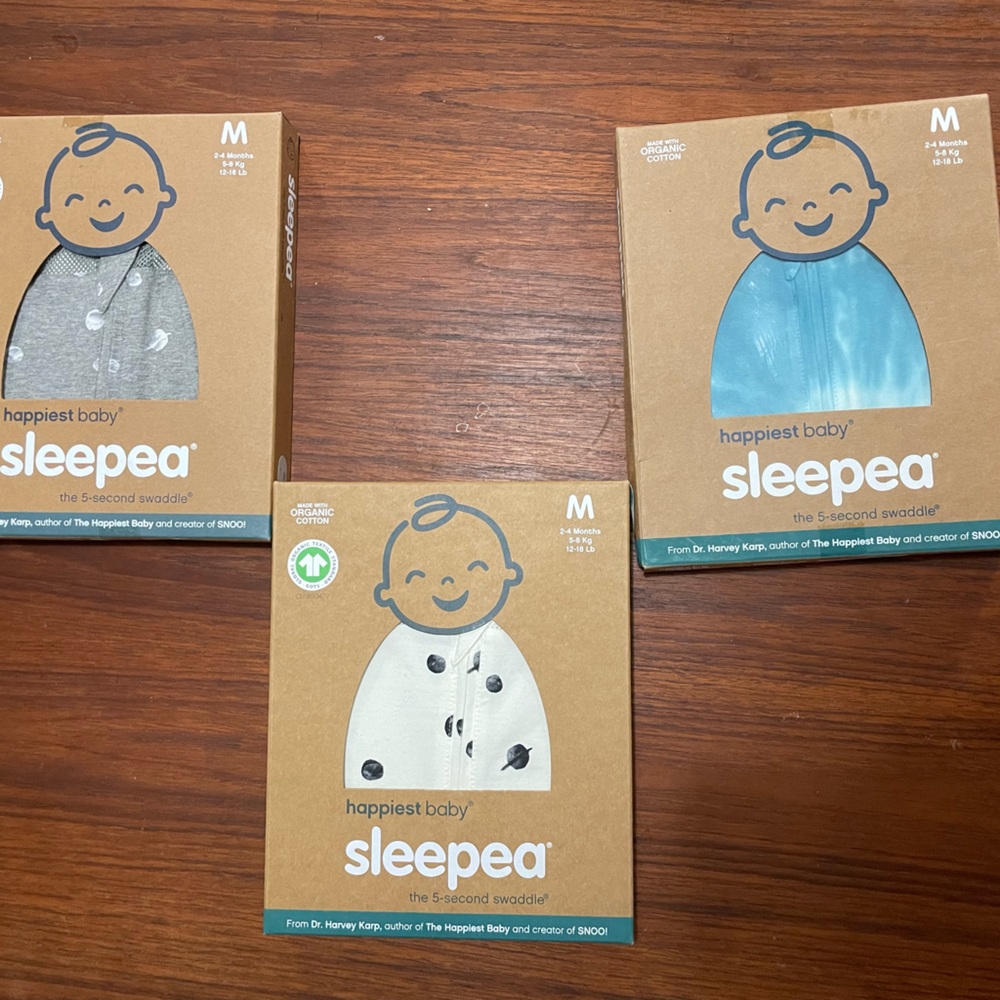 Happiest Baby Sleepea Swaddle - size M set of 3